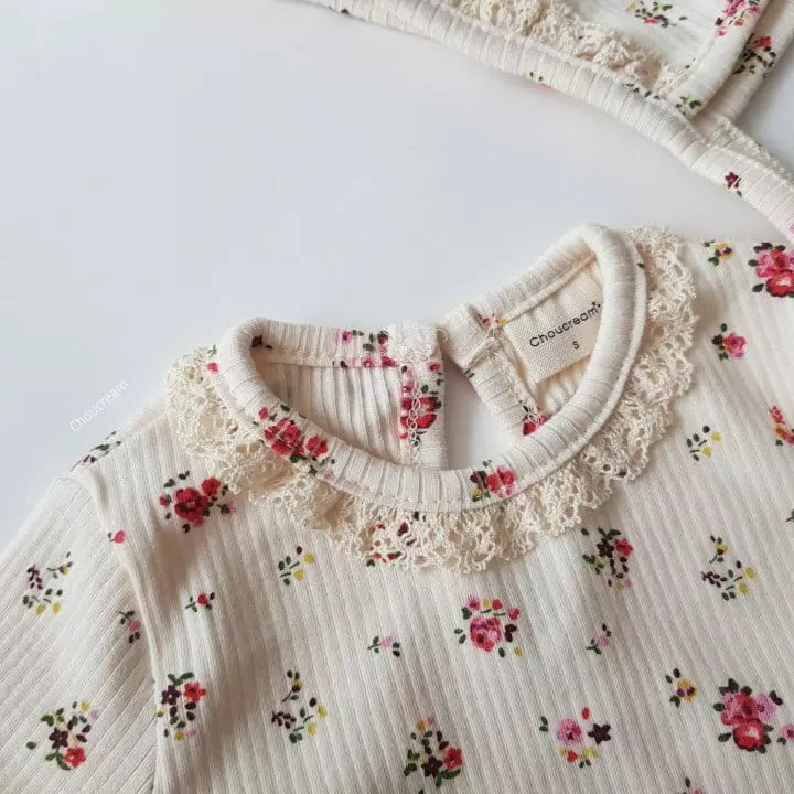 Choucream - Korean Baby Fashion - #babyclothing - Lolo Flower Lace Bodysuit - 10