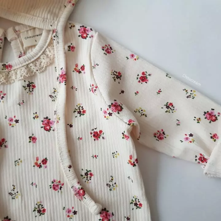 Choucream - Korean Baby Fashion - #babyfashion - Lolo Flower Lace Bodysuit - 11
