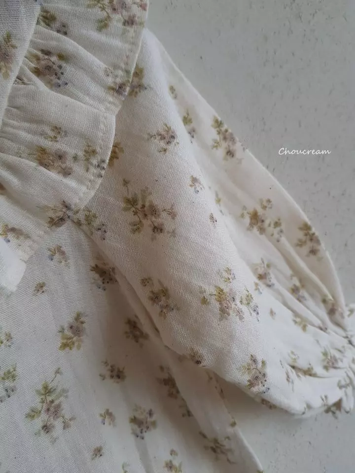 Choucream - Korean Baby Fashion - #babyfashion - Lucy Flower Frill Bodysuitr - 10