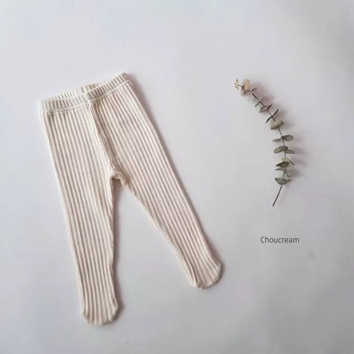 Choucream - Korean Baby Fashion - #babyfever - Rib Foot Leggings - 5