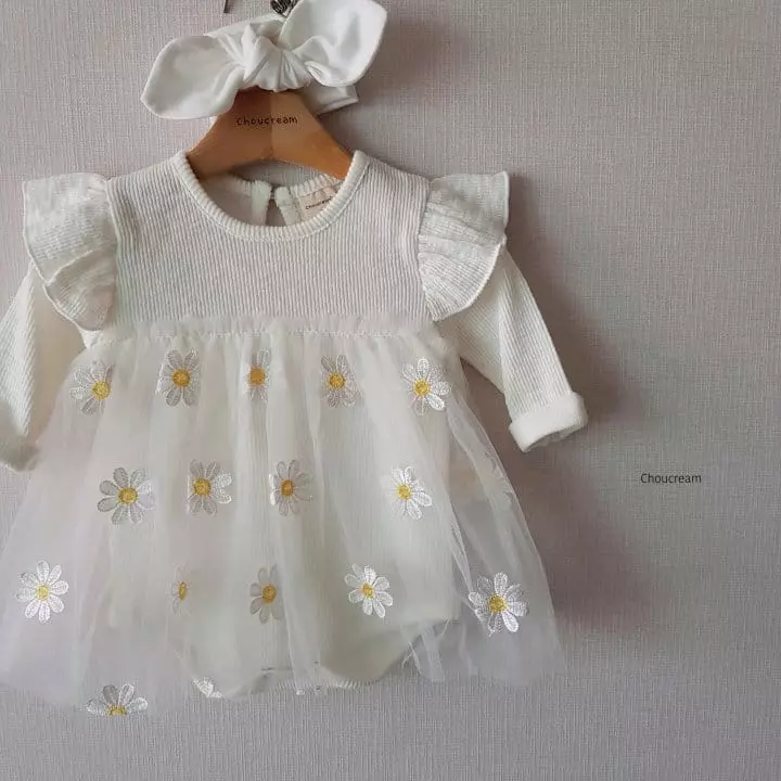 Choucream - Korean Baby Fashion - #babyfever - Daisy Bodysuit - 2
