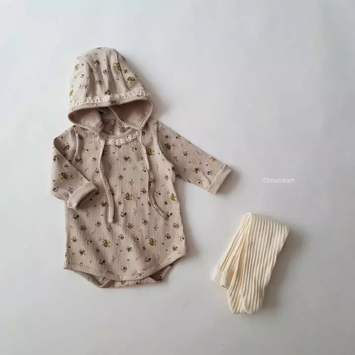 Choucream - Korean Baby Fashion - #babyfever - Lolo Flower Lace Bodysuit - 12
