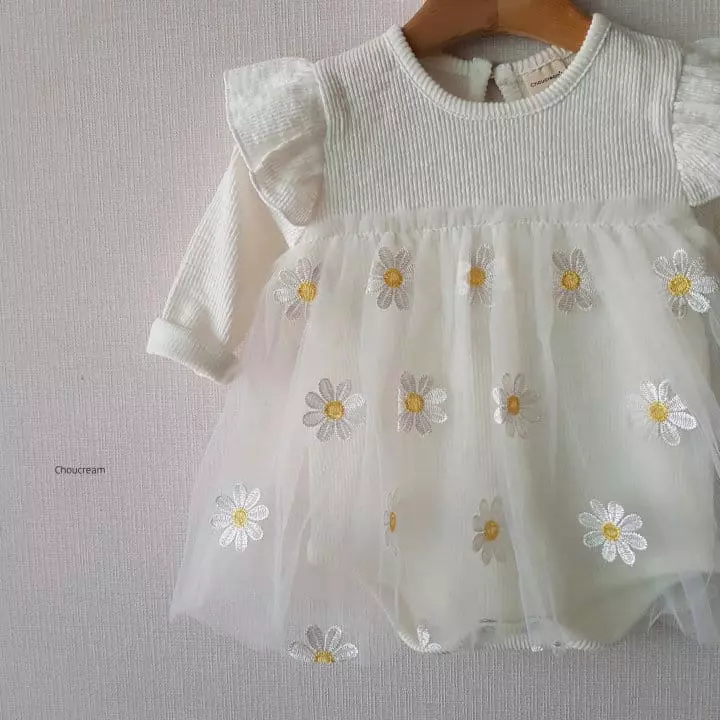 Choucream - Korean Baby Fashion - #babygirlfashion - Daisy Bodysuit - 3