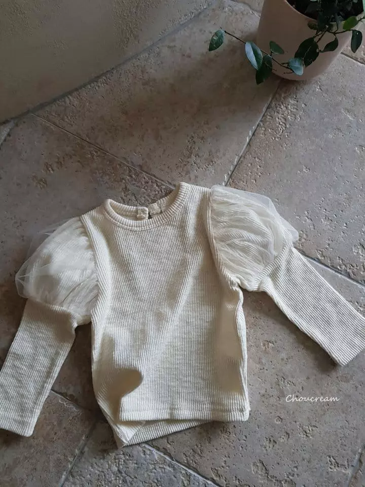 Choucream - Korean Baby Fashion - #babyoninstagram - Patch Sleevels Tee