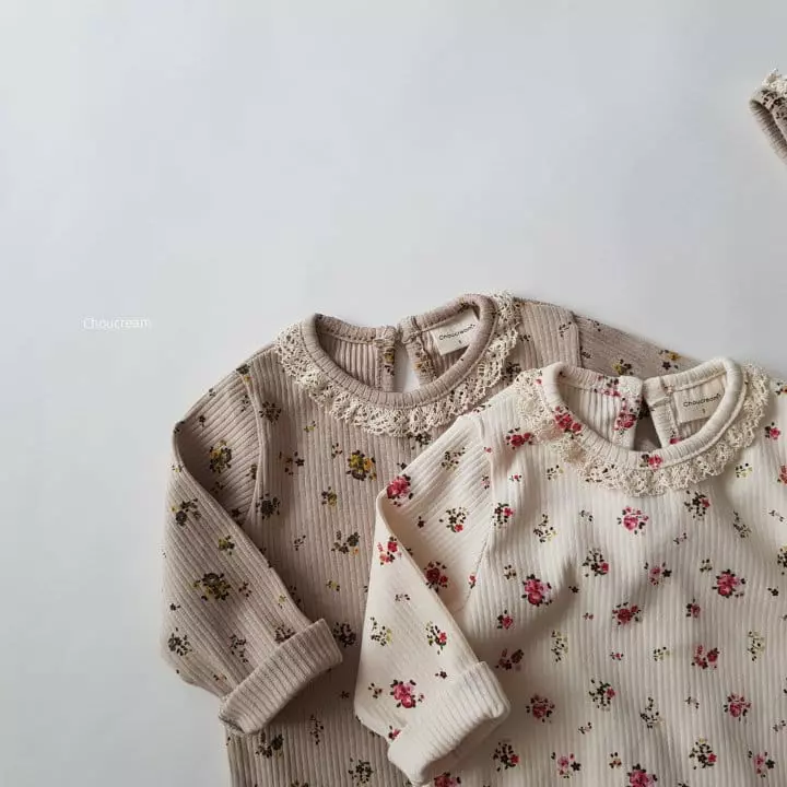 Choucream - Korean Baby Fashion - #babyootd - Lolo Flower Lace Bodysuit