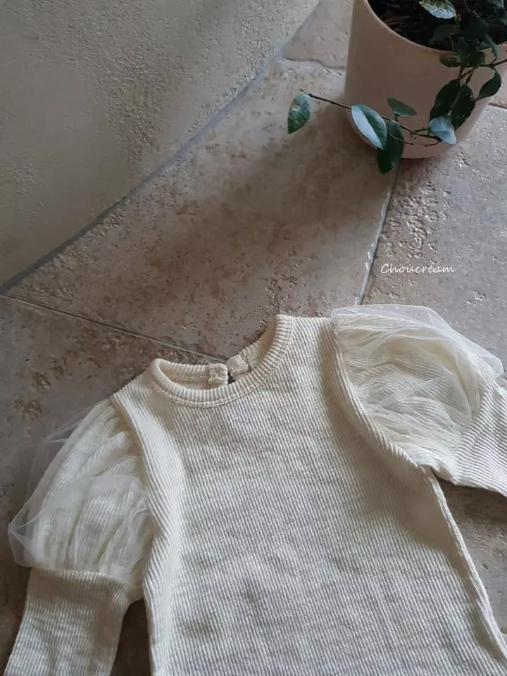 Choucream - Korean Baby Fashion - #babyootd - Patch Sleevels Tee - 2