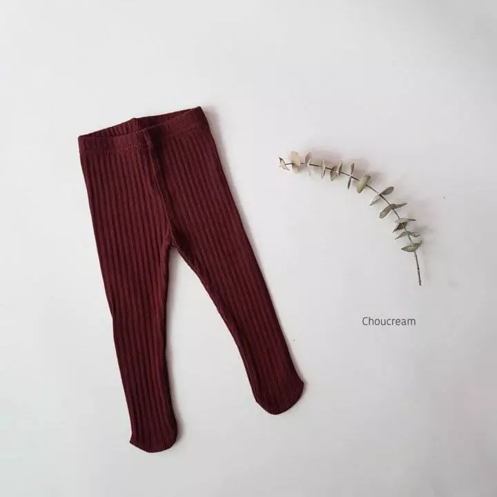 Choucream - Korean Baby Fashion - #babyoutfit - Rib Foot Leggings - 11