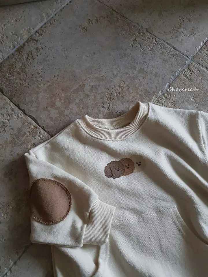 Choucream - Korean Baby Fashion - #babyoutfit - Patch Sweatshirt Bodysuit - 5