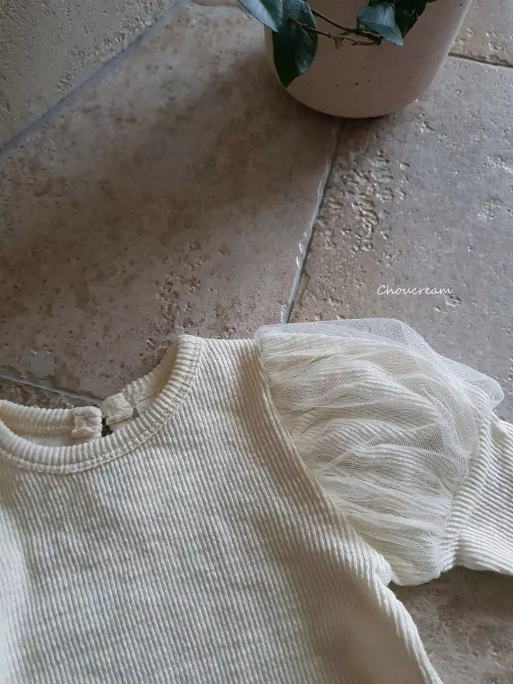 Choucream - Korean Baby Fashion - #babyoutfit - Patch Sleevels Tee - 3