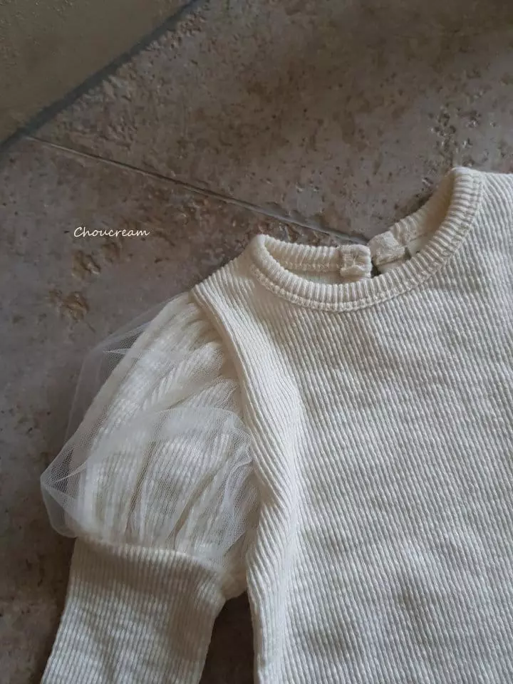 Choucream - Korean Baby Fashion - #babyoutfit - Patch Sleevels Tee - 4