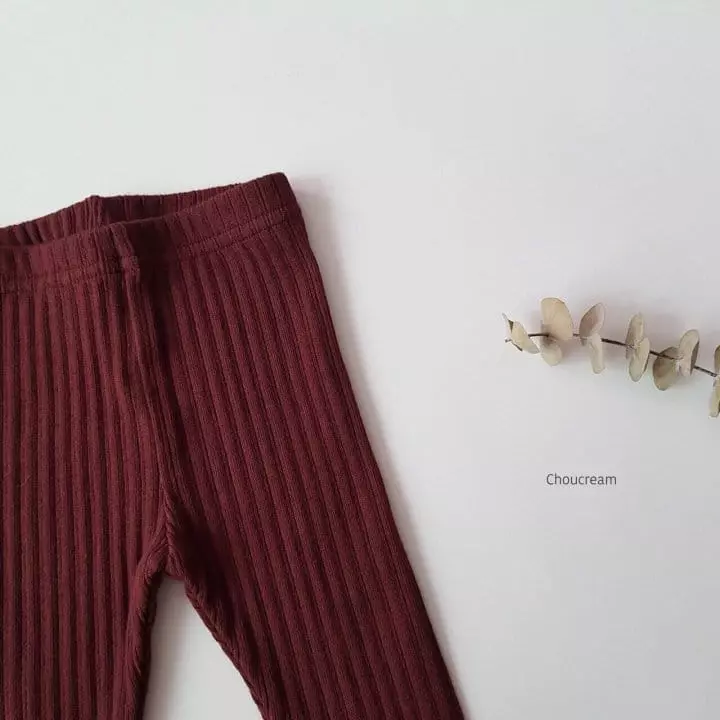 Choucream - Korean Baby Fashion - #babywear - Rib Foot Leggings - 12