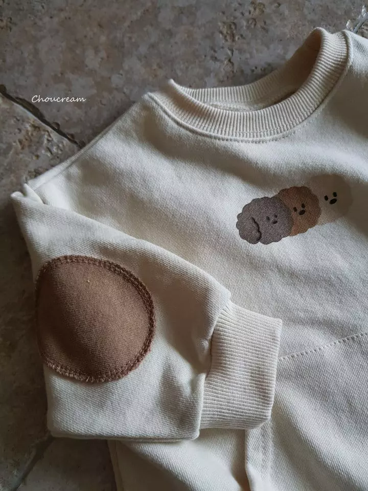 Choucream - Korean Baby Fashion - #babywear - Patch Sweatshirt Bodysuit - 6