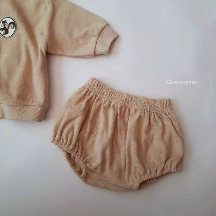 Choucream - Korean Baby Fashion - #onlinebabyboutique - Squirrel Terry Top Bottom Set - 11