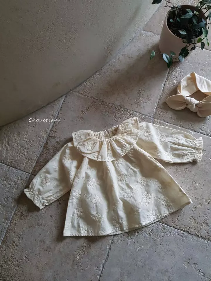Choucream - Korean Baby Fashion - #onlinebabyboutique - Embrodiery Flower Blouse - 10