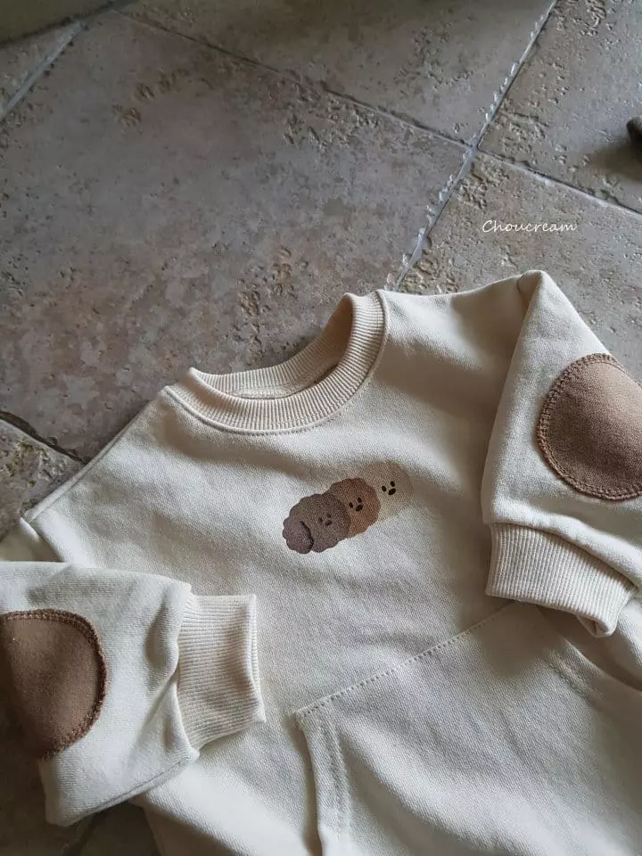 Choucream - Korean Baby Fashion - #smilingbaby - Patch Sweatshirt Bodysuit - 9