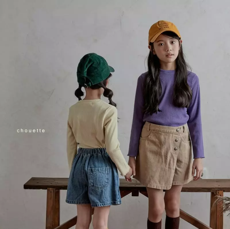 Chouette - Korean Children Fashion - #Kfashion4kids - Daily Rib Tee - 6