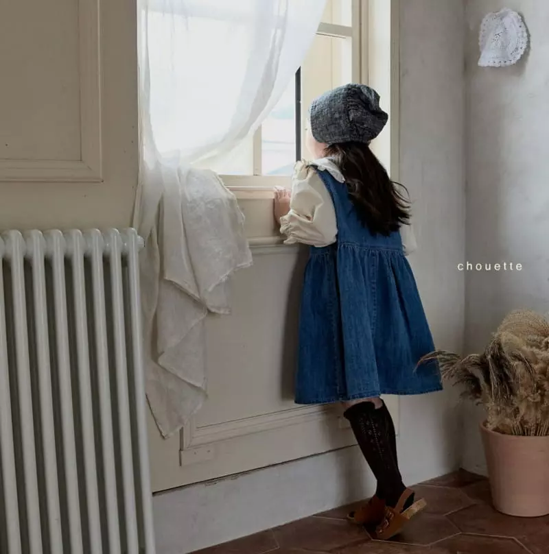 Chouette - Korean Children Fashion - #Kfashion4kids - Mully Denim One-piece - 2