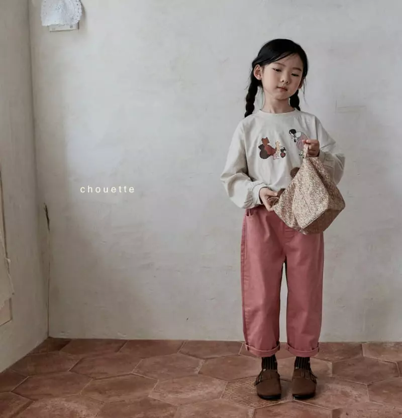 Chouette - Korean Children Fashion - #childofig - Cream Span Pants - 7