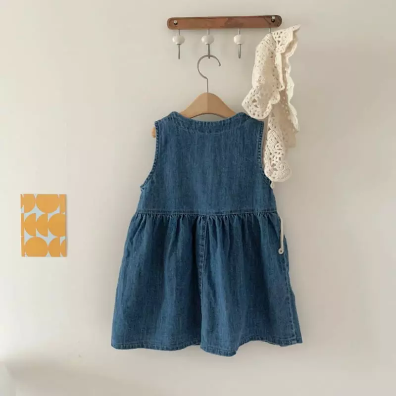Chouette - Korean Children Fashion - #childrensboutique - Mully Denim One-piece - 11