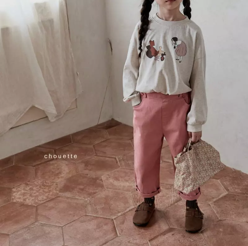 Chouette - Korean Children Fashion - #childrensboutique - Cream Span Pants - 8