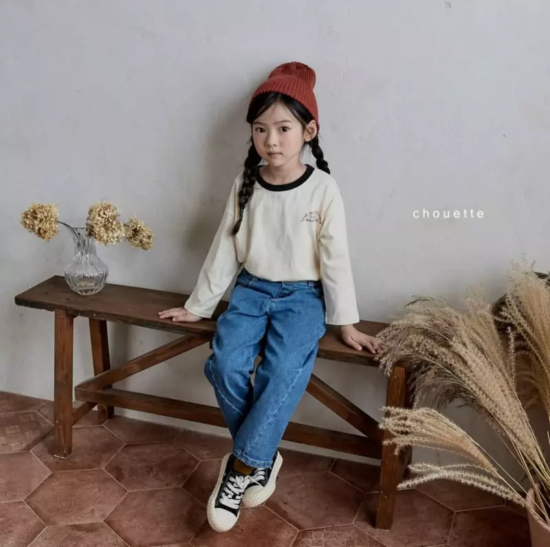 Chouette - Korean Children Fashion - #childrensboutique - Line Denim Pants - 7