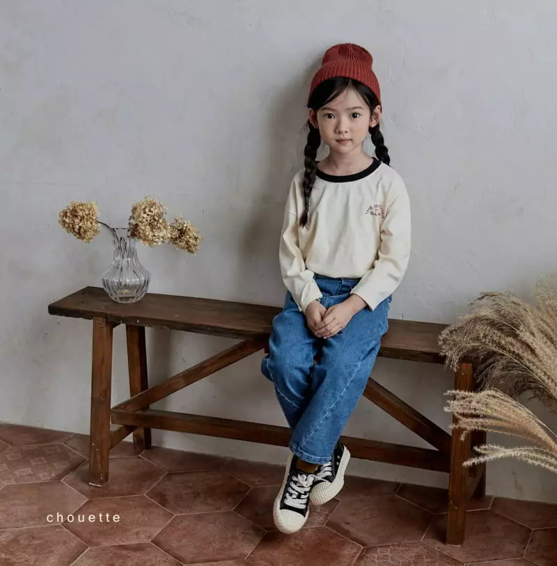 Chouette - Korean Children Fashion - #designkidswear - Line Denim Pants - 8
