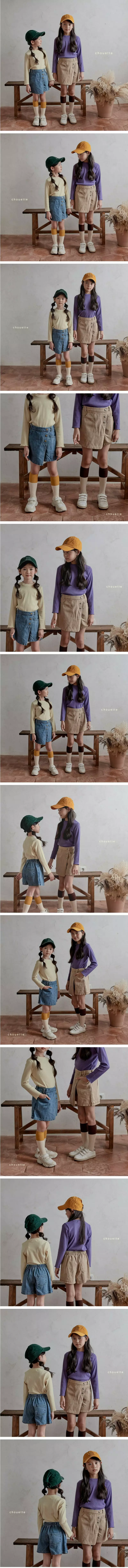 Chouette - Korean Children Fashion - #discoveringself - Denim Wrap Currot Pants - 2