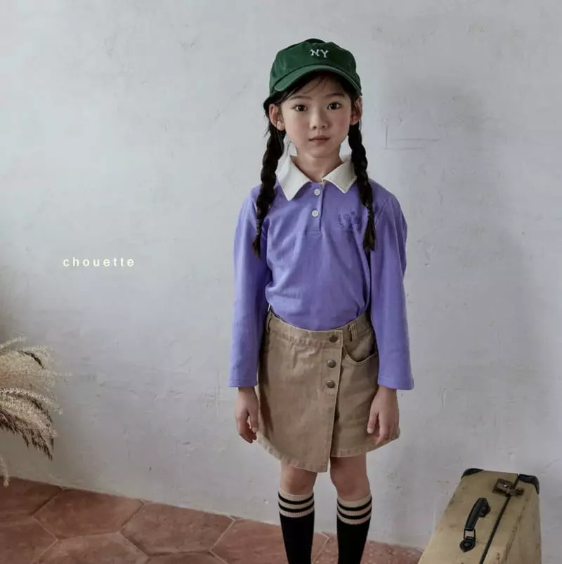 Chouette - Korean Children Fashion - #fashionkids - Collar Puff Tee - 3
