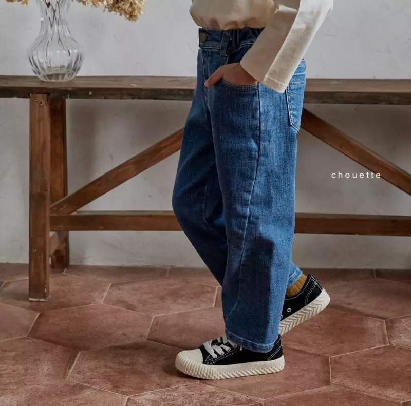 Chouette - Korean Children Fashion - #fashionkids - Line Denim Pants - 10