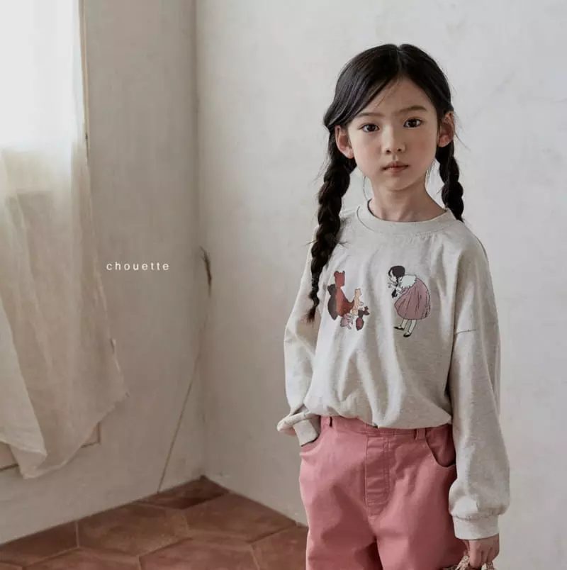 Chouette - Korean Children Fashion - #kidsstore - Girl Bear Tee - 7