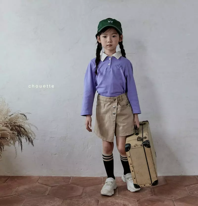 Chouette - Korean Children Fashion - #kidsstore - Collar Puff Tee - 5