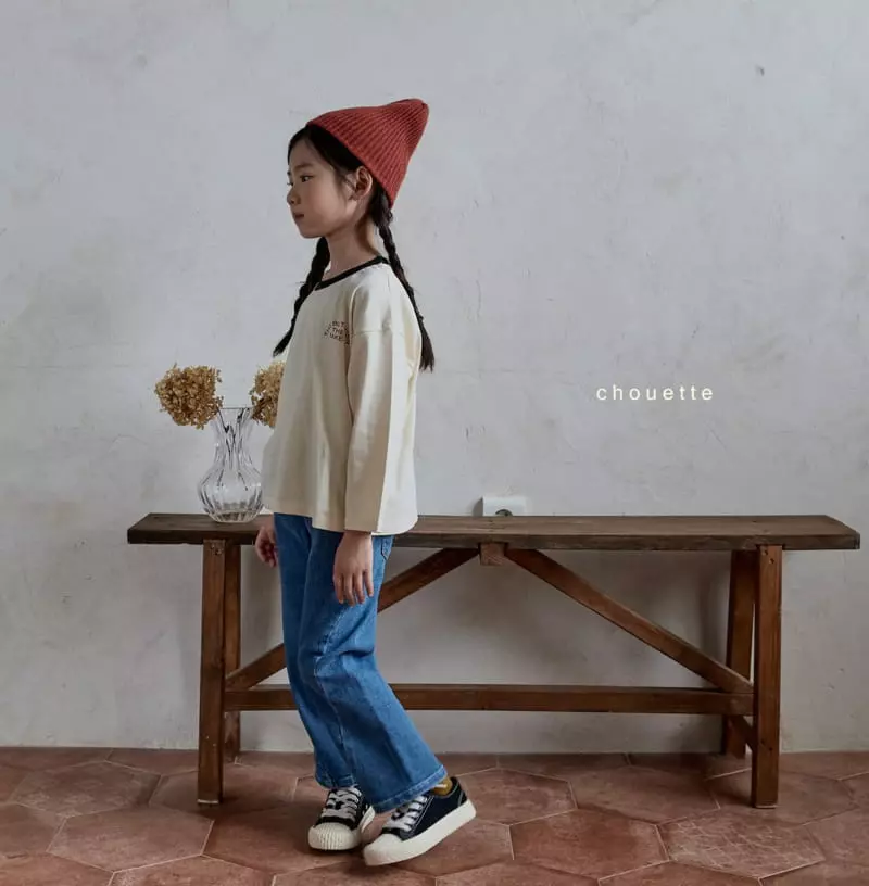 Chouette - Korean Children Fashion - #kidsstore - Line Denim Pants - 12