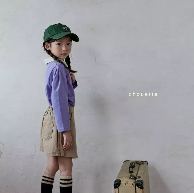 Chouette - Korean Children Fashion - #kidzfashiontrend - Collar Puff Tee - 6