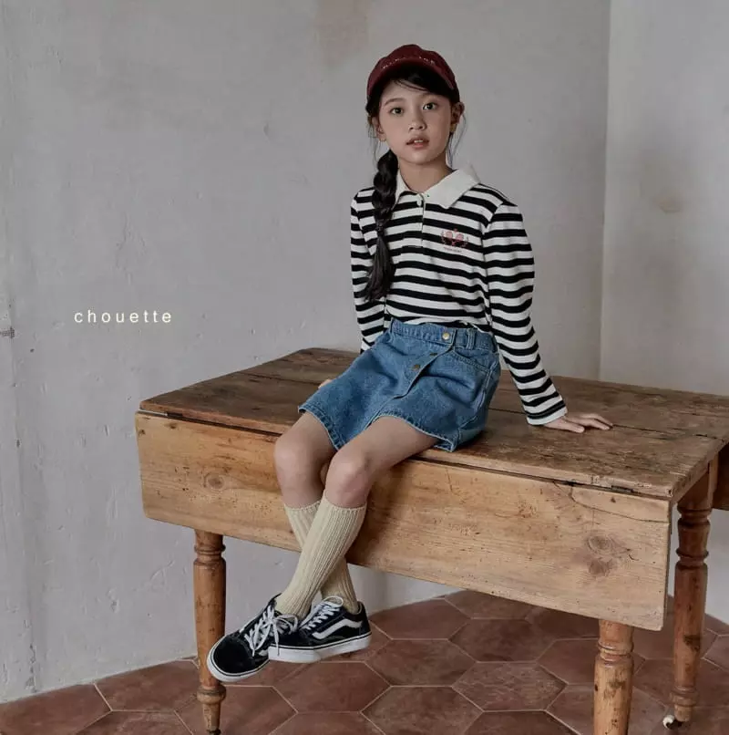Chouette - Korean Children Fashion - #magicofchildhood - Collar Puff Tee - 9
