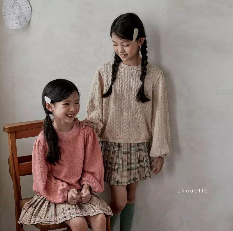 Chouette - Korean Children Fashion - #magicofchildhood - Twist Knit Sweatshirt