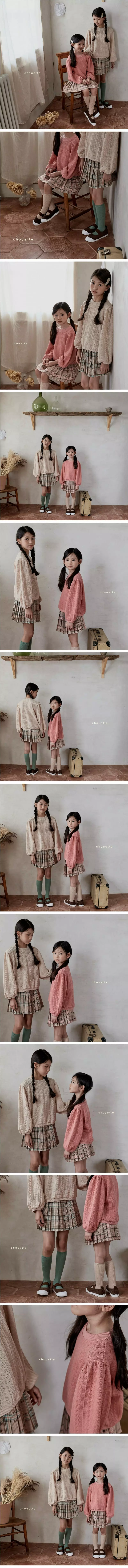 Chouette - Korean Children Fashion - #minifashionista - Twist Knit Sweatshirt - 2