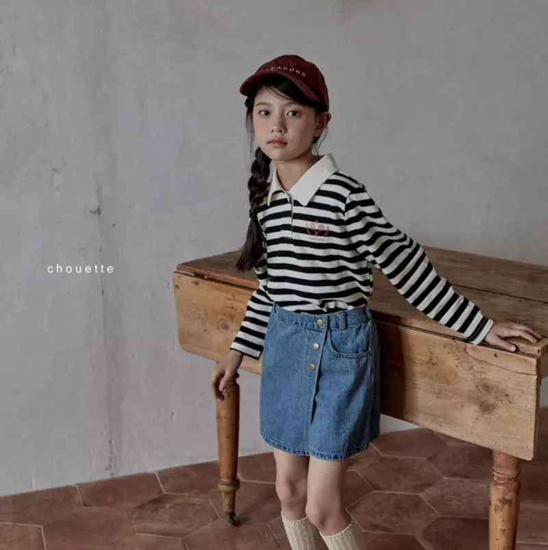 Chouette - Korean Children Fashion - #prettylittlegirls - Collar Puff Tee - 11