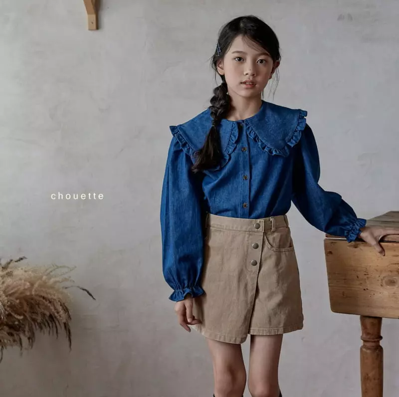 Chouette - Korean Children Fashion - #prettylittlegirls - Catch On Wrap Skirt Pants - 5