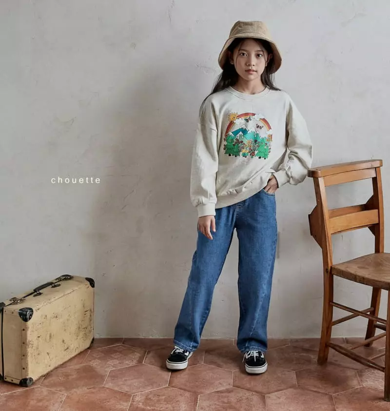 Chouette - Korean Children Fashion - #prettylittlegirls - Line Denim Pants - 2