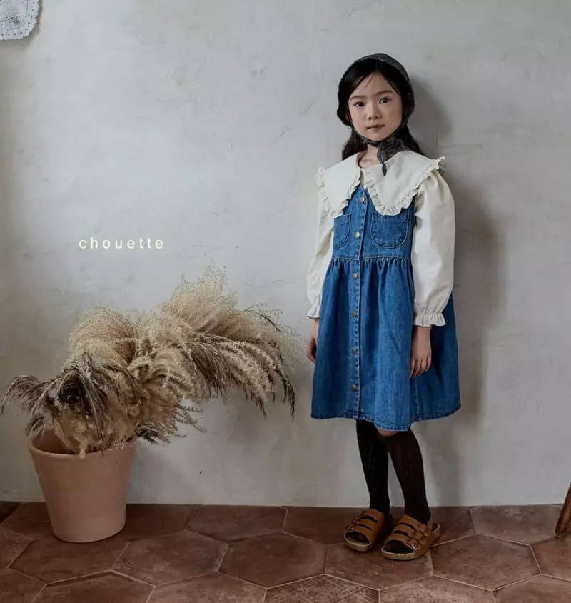 Chouette - Korean Children Fashion - #toddlerclothing - Mully Denim One-piece - 8