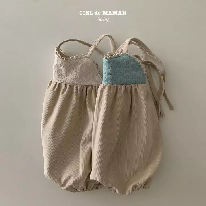 Ciel De Maman - Korean Baby Fashion - #babyboutiqueclothing - Jacquard Rib Overall - 9