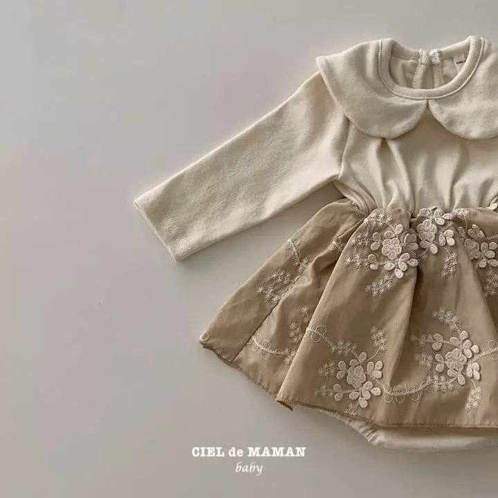 Ciel De Maman - Korean Baby Fashion - #babyboutiqueclothing - Bebe Pretty One-piece Bodysuit - 6