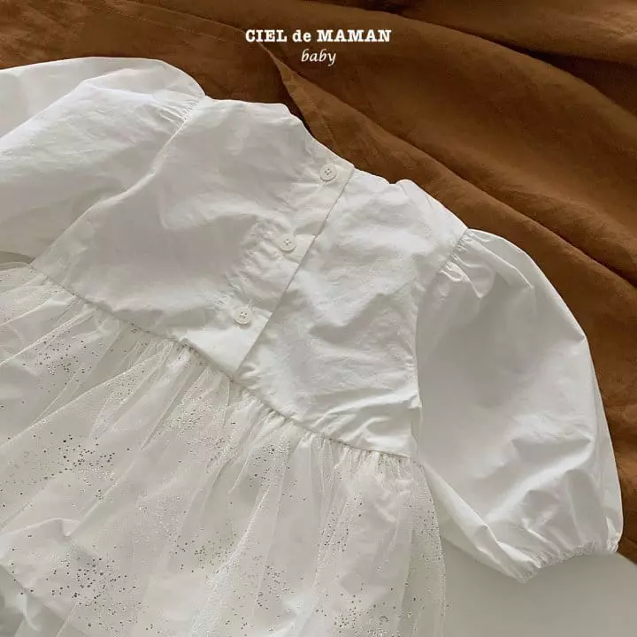Ciel De Maman - Korean Baby Fashion - #babylifestyle - Bebe Snow Flower One-piece Bodysuit - 6