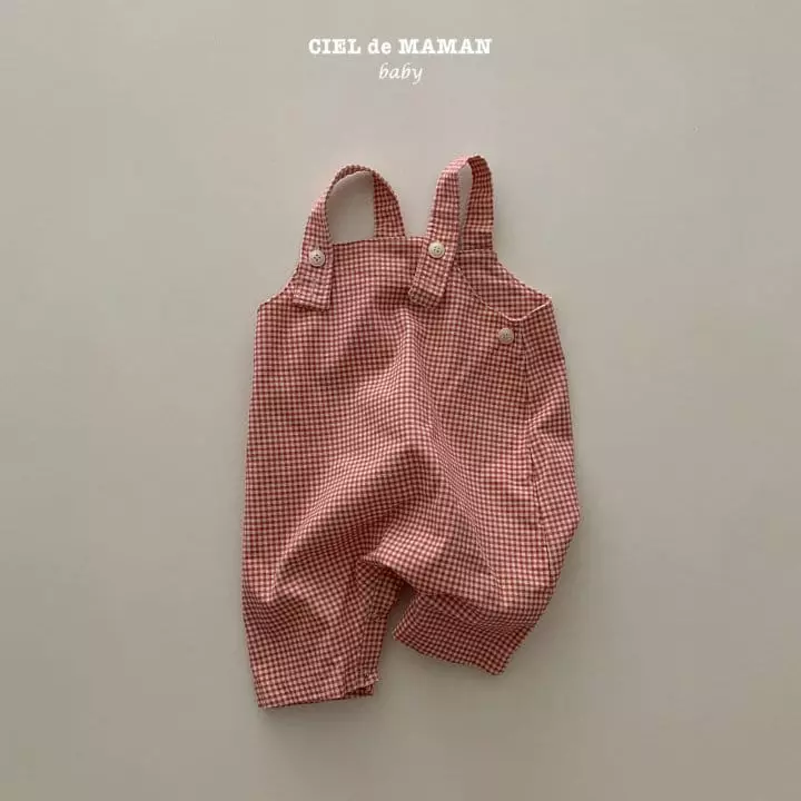 Ciel De Maman - Korean Baby Fashion - #babylifestyle - Bebe Cube Dungarees - 2