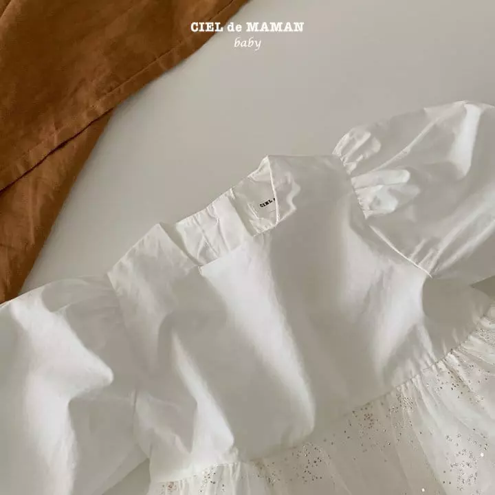 Ciel De Maman - Korean Baby Fashion - #babyoninstagram - Bebe Snow Flower One-piece Bodysuit - 7