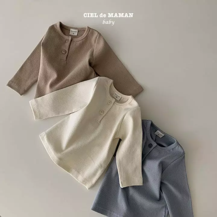 Ciel De Maman - Korean Baby Fashion - #babyoninstagram - Bebe Basic Tee