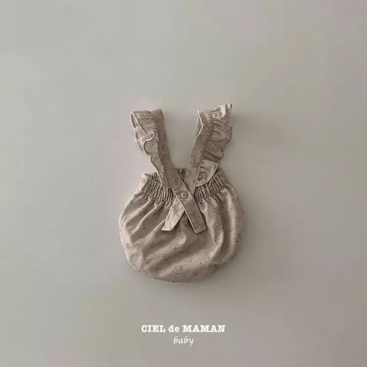Ciel De Maman - Korean Baby Fashion - #babyoutfit - Bebe Frill Dungarees Bloomer - 5