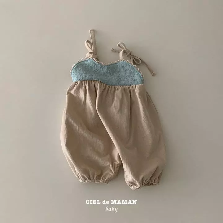 Ciel De Maman - Korean Baby Fashion - #babyoutfit - Jacquard Rib Overall - 3