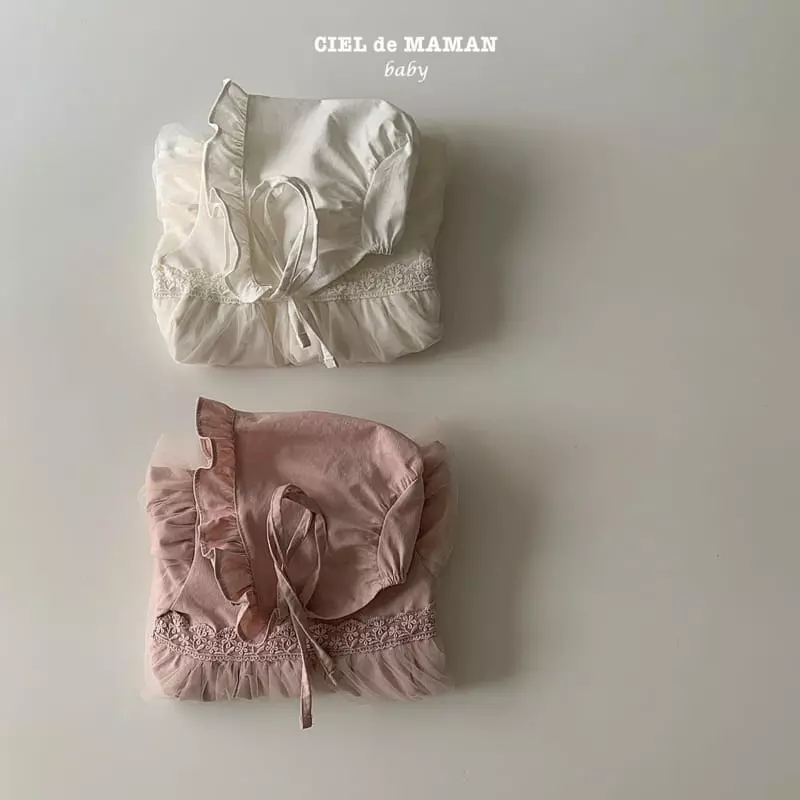 Ciel De Maman - Korean Baby Fashion - #babyoutfit - Le Blan Bodysuit Set - 12