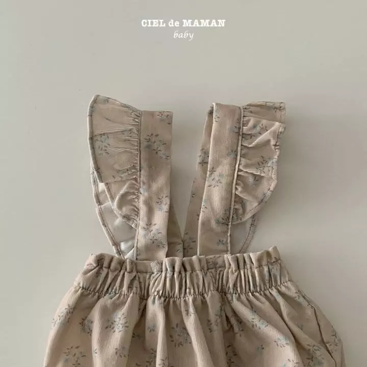 Ciel De Maman - Korean Baby Fashion - #babywear - Bebe Frill Dungarees Bloomer - 6